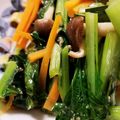 ハチミツぱる's cooksnap of when they made めんつゆで✨小エビ、小松菜、しめじお浸し.