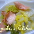 yukiはぴ's cooksnap of when they made 鮭と白菜の昆布煮.