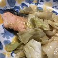 うーや♪'s cooksnap of when they made 家庭の味＊鮭のちゃんちゃん焼き.