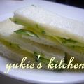 yukiはぴ's cooksnap of when they made きゅうりのティーサンド.