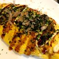 はつポン's cooksnap of when they made 糖質制限！お好み焼き風オムもやし☆.