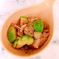 ナピト's cooksnap of when they made アボカドと舞茸のガーリックソテー.