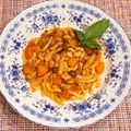 なつき☆ミ's cooksnap of when they made お豆さんと茸のトマトソース♪.