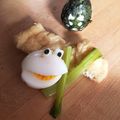 ロイヤルミルク♪'s cooksnap of when they made お弁当に♪うずらの卵でカエルくん！.