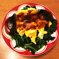 yuka119's cooksnap of when they made ほうれん草と卵♫中華ダレで♡超簡単おかず.