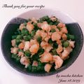 MOCHAキッチン's cooksnap of when they made 海老といんげんのマーラー炒め.