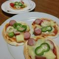i_yokan's cooksnap of when they made 簡単かわいいミニピザ.
