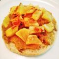 まゆこ♡'s cooksnap of when they made 豊作☆お芋とりんご×クリチのトースト♡.