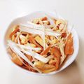 tachi919's cooksnap of when they made 酒のつまみに♡メンマ＆白髪葱＆油揚げ和え.