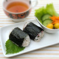 よこ耳ねこ's cooksnap of when they made 梅と大葉✿わさマヨおにぎり.