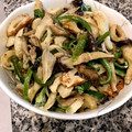 くぅちょこらんたん's cooksnap of when they made ＊ちくわときのこのマヨ炒め＊.