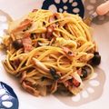 ヌンチャクラ's cooksnap of when they made ★牛乳少量★白菜とベーコンの和風パスタ.