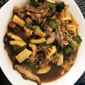 眠いっすね's cooksnap of when they made ごま油香る☆筍と椎茸の牛肉生姜醤油炒め.