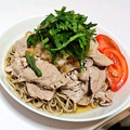 □市松□'s cooksnap of when they made ☼梅なめこおろしと冷やしゃぶのおそば.