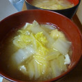 K/S's cooksnap of when they made 白菜と油揚げの味噌汁.
