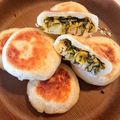 りんごのあめちゃん's cooksnap of when they made 野沢菜古漬けでおやき.