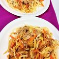 eikosansan's cooksnap of when they made 韓国風焼きうどん☆.