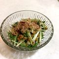 ♪ゆかたん♡'s cooksnap of when they made 簡単 水菜のネバネバサラダ.