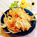 ももちゃんのれしぴ's cooksnap of when they made ♡新玉ねぎと桜えびのかき揚げ♡.