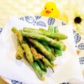 ももちゃんのれしぴ's cooksnap of when they made 簡単いんげんの天ぷら.