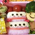 yukky☆mama's cooksnap of when they made 誕生日弁当♡ ケーキ弁当 年中 幼稚園.