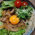 ミオミーオマンマミー's cooksnap of when they made 簡単豚こまレタス丼.