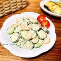 ねっちゃんっ's cooksnap of when they made きゅうりとハムのマヨ和え♪.