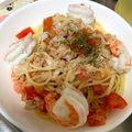 macky110's cooksnap of when they made トマトとエビとツナの冷製パスタ.