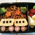chiffon♥'s cooksnap of when they made キャラ弁に〜電車でお出かけアンパンマン〜.