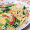 3yury's cooksnap of when they made 小松菜とカニカマの玉子とじ.