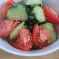 柊さくら's cooksnap of when they made トマトときゅうりの中華和え.