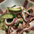 りんtukiyono's cooksnap of when they made いかと胡瓜の中華風和え.