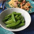 ecobeer's cooksnap of when they made 簡単！スナップエンドウのおつまみ♪.