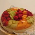 クックBKKRKO☆'s cooksnap of when they made クリスマス☆彡カラフルレアチーズケーキ.