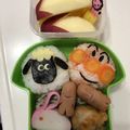 龍巻りん's cooksnap of when they made 簡単！ひつじのショーンおにぎり☆キャラ弁.