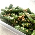 クック73YUM8☆'s cooksnap of when they made 簡単すぐできる！インゲンの胡麻和え.