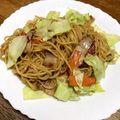 ありつば's cooksnap of when they made 餃子の王将風しょうゆ焼きそば.