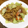 ありつば's cooksnap of when they made 餃子の王将風しょうゆ焼きそば.