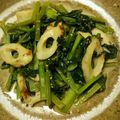 mamaさん1221's cooksnap of when they made 小松菜とちくわと椎茸のポンマヨ炒め.