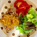 gatuai's cooksnap of when they made ジューシートマトと豚こまのしょうが焼き☆.