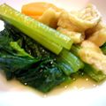 ♪rururu♪'s cooksnap of when they made 小松菜､人参､油揚げの煮浸し☆.