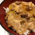 gumy's cooksnap of when they made ポン酢で味付け、ネギ豚丼.