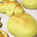 Atsuki0x0's cooksnap of when they made 砂糖なし★グリーンティーでふわふわパン.