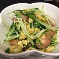 まゆまルイ's cooksnap of when they made みんな好きな味！水菜と卵の炒め物♪.