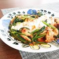 さぁさ52's cooksnap of when they made ❦鶏肉とほうれん草のケチャチーズ炒め❦.