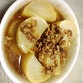 enprive's cooksnap of when they made レンジで簡単！大根とひき肉の煮物.