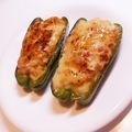 クックHQQNMA☆'s cooksnap of when they made ダイエット!!ささみ豆腐のピーマン肉詰め.