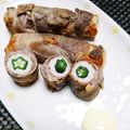 ジョングレ's cooksnap of when they made ちくわオクラの豚肉巻き.