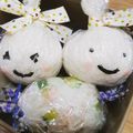 kojyu's cooksnap of when they made ラップ付きおにぎり☆りんごちゃんキャラ弁.