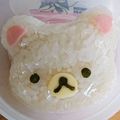 のぶとまと's cooksnap of when they made コリラックマのおにぎり✿キャラ弁.